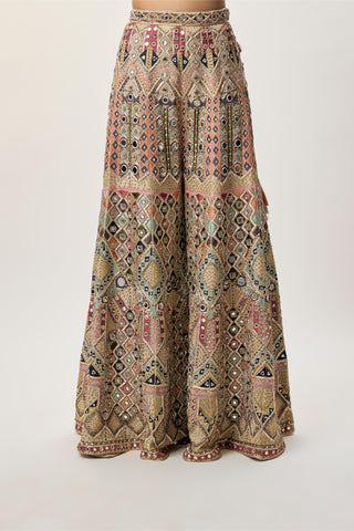 Sharara Set for Indian Wedding – Fariha Champagne by Payal Singhal
