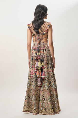 Sharara Set for Indian Wedding – Fariha Champagne by Payal Singhal
