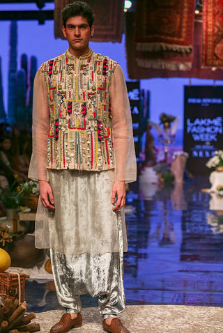 Umair stone organza bandi and kurta set