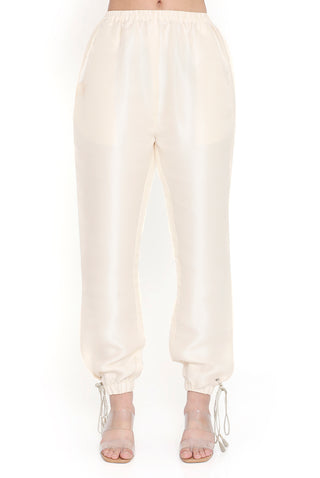 Offwhite embroidered jacket and jogger pant