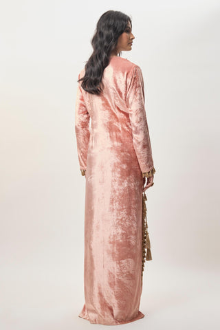 Yoke Kaftan for Indian Wedding â€“ Tara Rose Pink by Payal Singhal