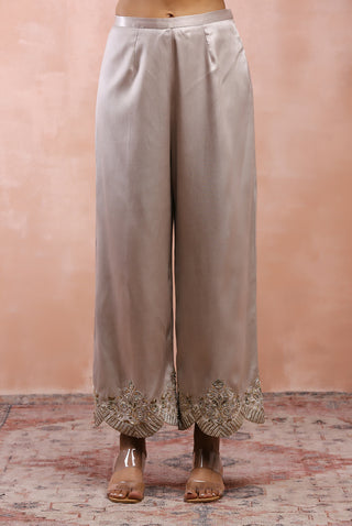 Gray bagh embriodered kurta set