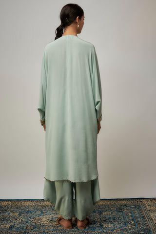 Green kaftan pant sets