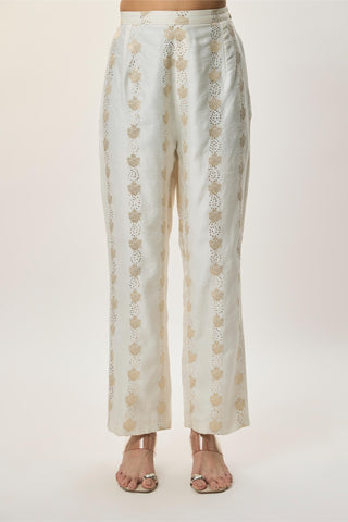 Kurta set for Indian Wedding – Shirin Off-White Embroidered by Payal Singhal