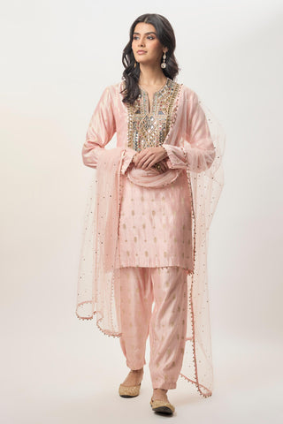 Kurta Set for Indian Wedding – Farnaz Blush Pink by Payal Singhal