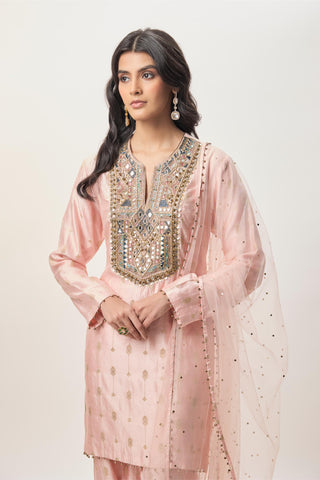 Kurta Set for Indian Wedding – Farnaz Blush Pink by Payal Singhal