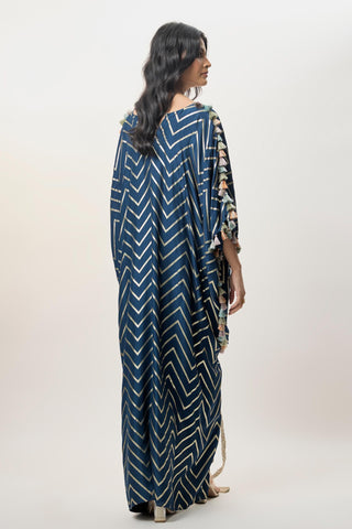 Kaftan Set for Indian Wedding – Raniya Navy Blue by Payal Singhal