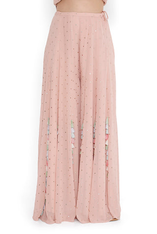 Rose pink kurta and sharara set