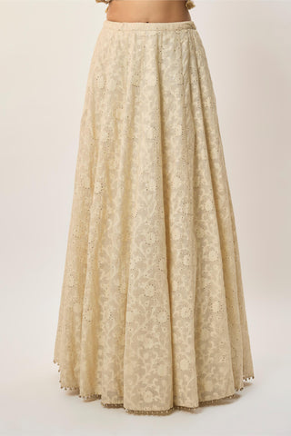 Lehenga Set for Indian Wedding – Yasna Beige by Payal Singhal