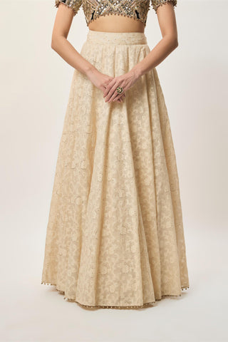 Lehenga Set for Indian Wedding – Mahtab Beige by Payal Singhal