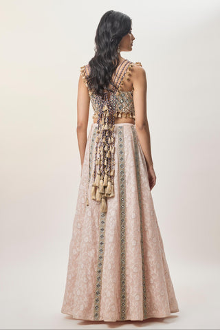Lehenga set for Indian Wedding – Mehrsa Blush Pink Embroidered by Payal Singhal