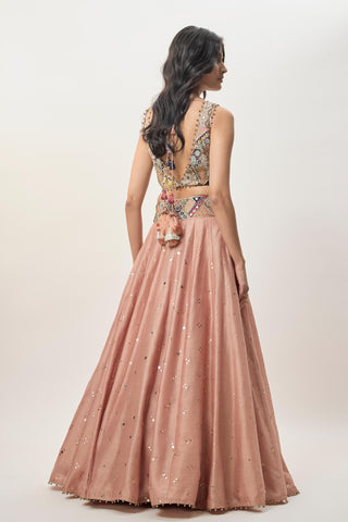 Lehenga set for Indian Wedding – Mahnaz Pink Embroidered by Payal Singhal