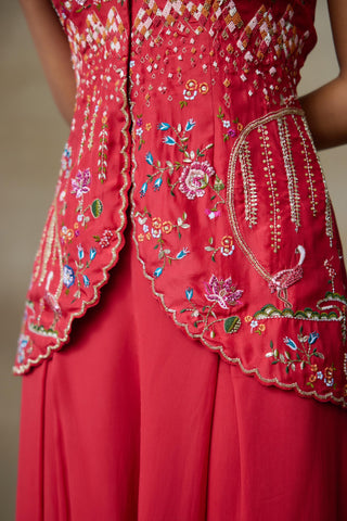 Red Kurta Set for Indian Wedding – Puffin by Shasha Gaba