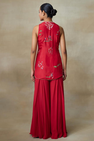 Red Kurta Set for Indian Wedding – Puffin by Shasha Gaba