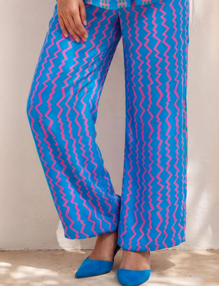 Co-ord Set Contemporary Wear - Blue Pulse Play by Nautanky
