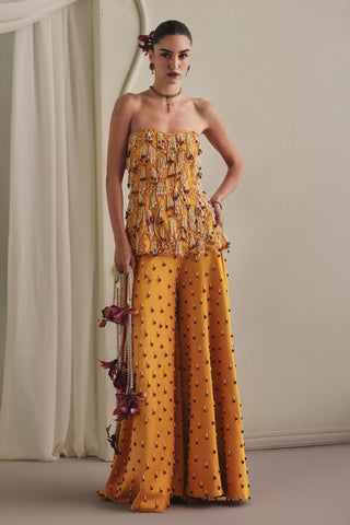 Yellow Co-ord Set for Contemporary Wear - Vibrant Summer Co-ord Set by Payal & Zinal