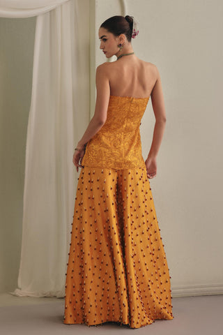 Yellow Co-ord Set for Contemporary Wear - Vibrant Summer Co-ord Set by Payal & Zinal
