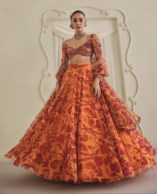 Yellow Haldi Lehenga for Indian Wedding - Festive Bright Lehenga Set by Payal & Zinal