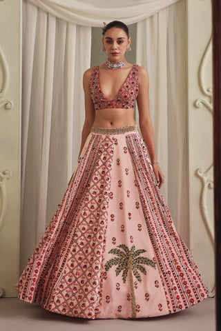 Pink Wedding Lehenga for Indian Wedding - Embroidered Bridal Lehenga Set by Payal & Zinal