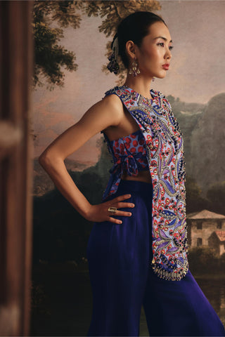 Blue Co-ord Set for Contemporary Wear - Chic Indigo Co-ord Set by Payal & Zinal