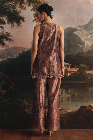 Embroidered Kurta Set for Indian Wedding - Vibrant Purple Kurta Set by Payal & Zinal