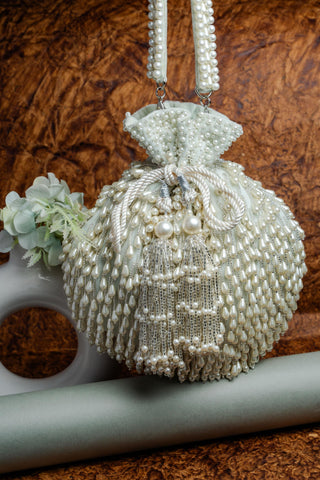 Green pearl treasure bag