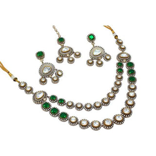 Necklace Set for Indian Weddings – Green Prakriti Ratna by Amraani