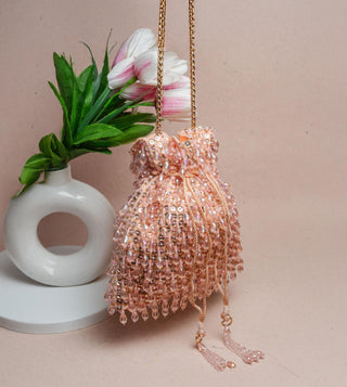 Pink pristine crystalline bag