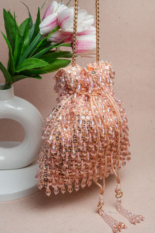 Pink pristine crystalline bag