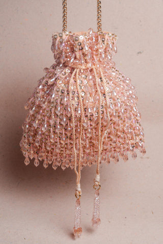 Pink pristine crystalline bag