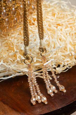 Gold pristine crystalline bag