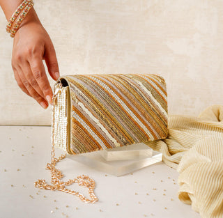 Gold farnama clutch