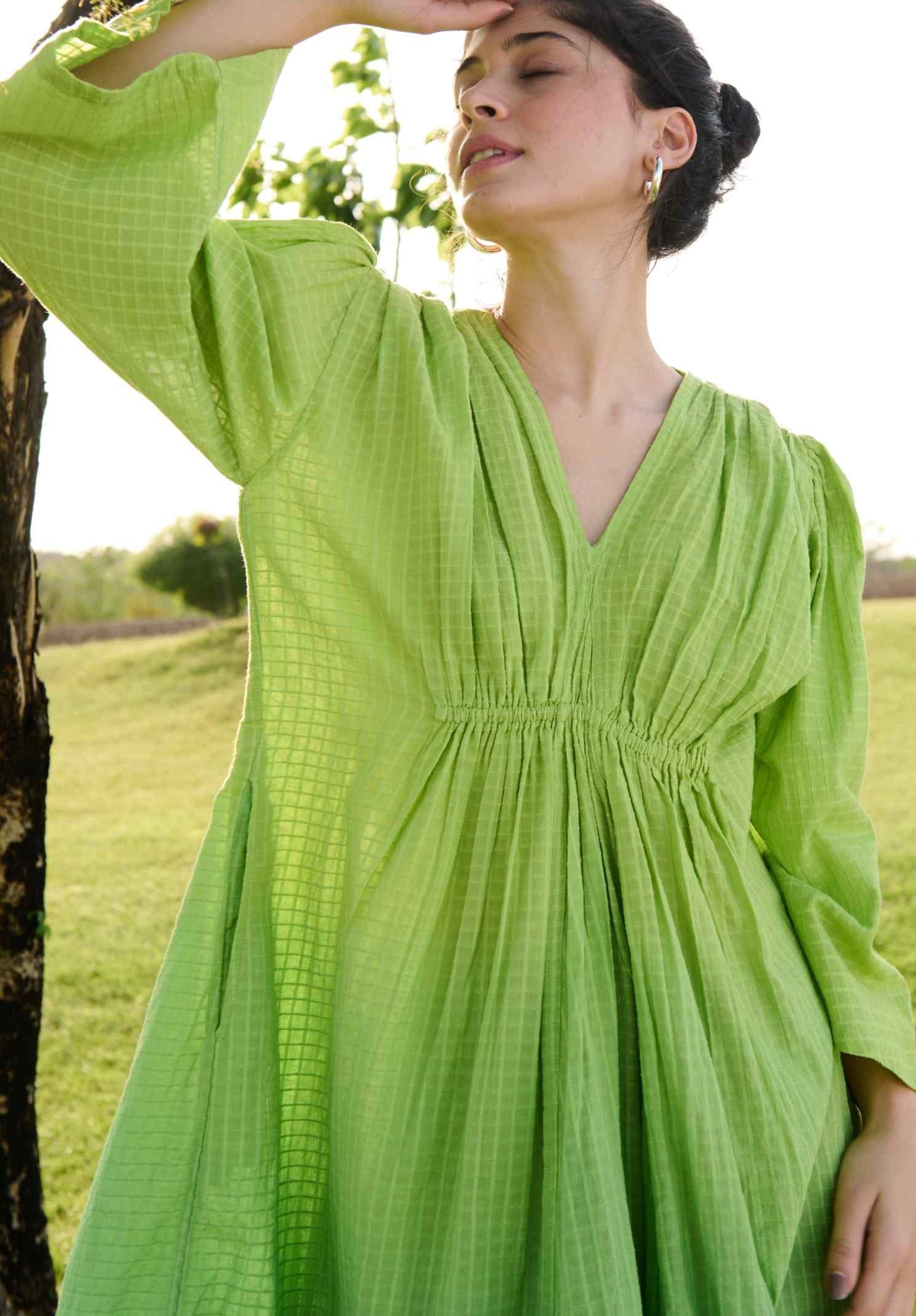 green ombre dress Sweetheart Green Ombre Chiffon Long Bridesmaid Dress Ombre / Custom Size