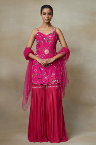 Pink Sharara Set for Indian Wedding – Raven by Shasha Gaba