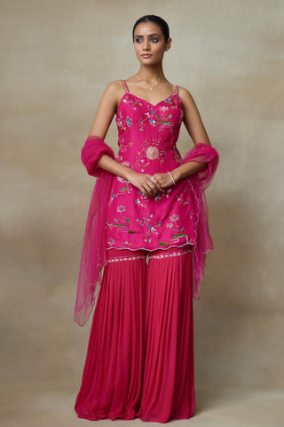 Pink Sharara Set for Indian Wedding – Raven by Shasha Gaba
