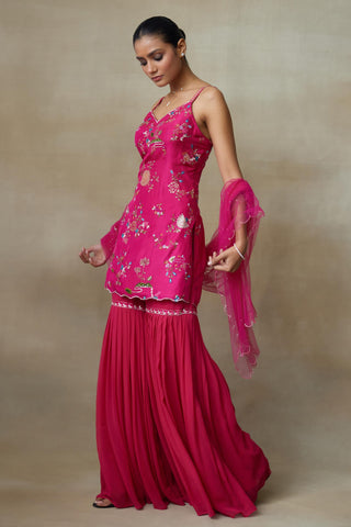 Pink Sharara Set for Indian Wedding – Raven by Shasha Gaba