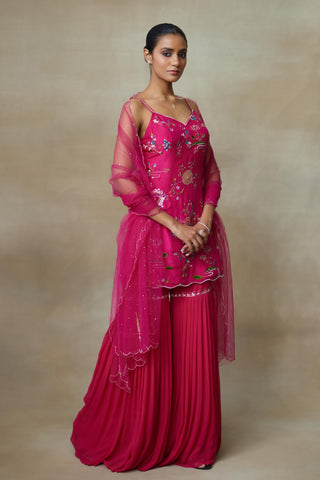 Pink Sharara Set for Indian Wedding – Raven by Shasha Gaba