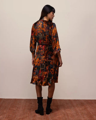 Nargis midnight midi dress