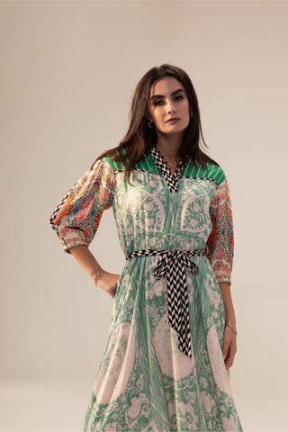 Elan Sage Midi Dress M / Green / Women Elan Sage Midi Dress M / Green / Women