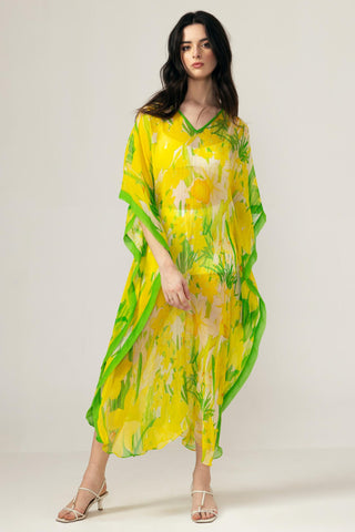 Yellow alina kaftan