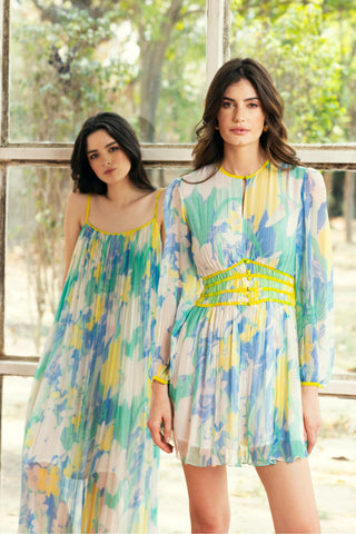 Blue nora short dress