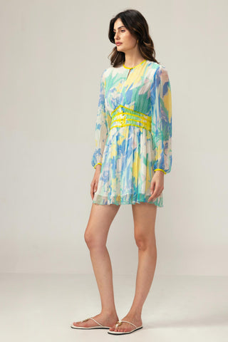 Blue nora short dress