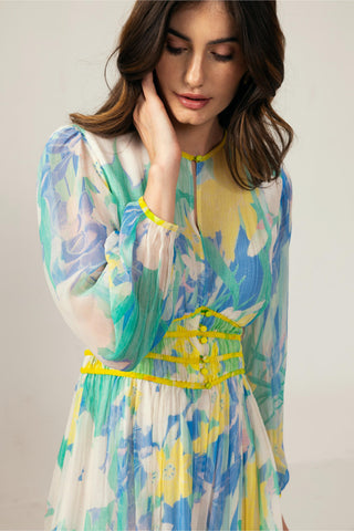 Blue nora short dress