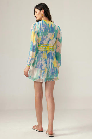 Blue nora short dress