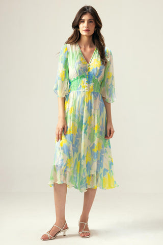 Blue nora midi dress