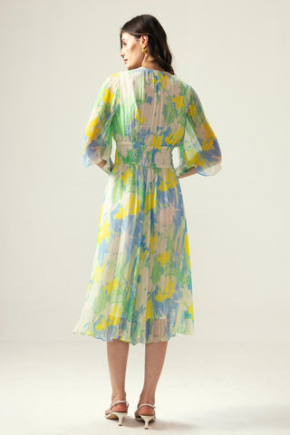 Blue nora midi dress