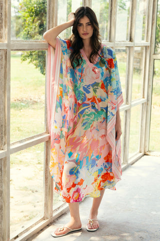Multicolor zoe kaftan