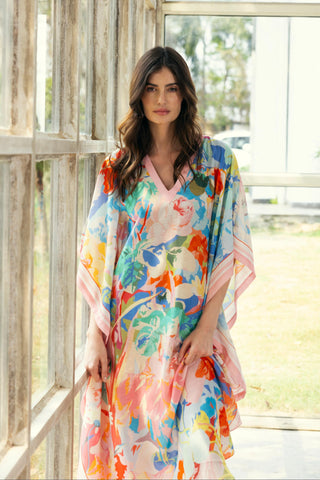 Multicolor zoe kaftan