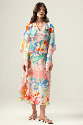 Multicolor zoe kaftan
