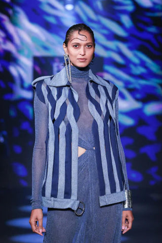 Denim Gilet Casual Wear - Blue Denim Vest by Essé